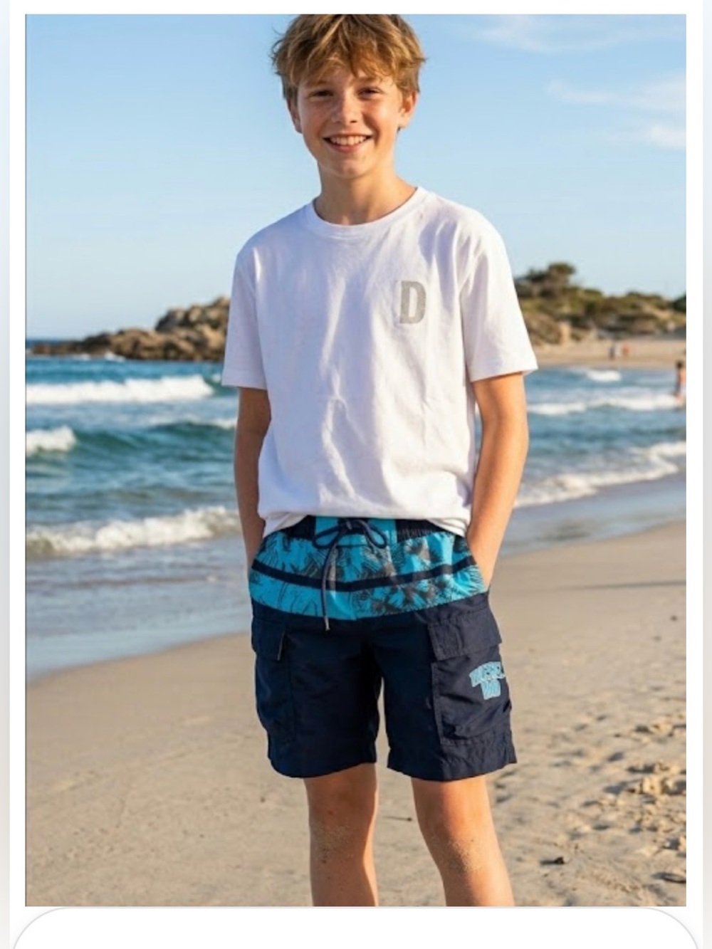 Diesel Black and Blue Swim Trunks Quick-Drying